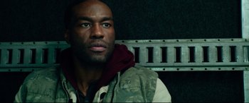 Movie still from “Ambulance” (2022), directed by Michael Bay – Close Up shot, Low angle