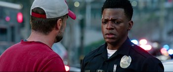 Movie still from “Ambulance” (2022), directed by Michael Bay – Close Up shot, Over the shoulder angle