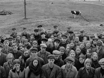 Movie still from “Cold War” (2018), directed by Pawel Pawlikowski – Wide shot, High angle