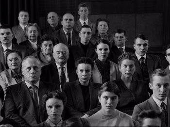 Movie still from “Cold War” (2018), directed by Pawel Pawlikowski – Wide shot, High angle