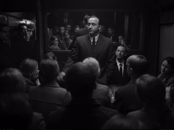 Movie still from “Cold War” (2018), directed by Pawel Pawlikowski – Medium shot, High angle