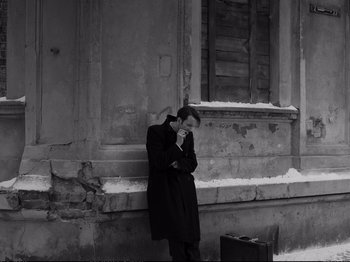 Movie still from “Cold War” (2018), directed by Pawel Pawlikowski – Medium shot, Low angle