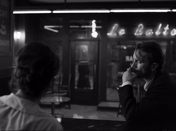 Movie still from “Cold War” (2018), directed by Pawel Pawlikowski – Medium shot, Over the shoulder angle
