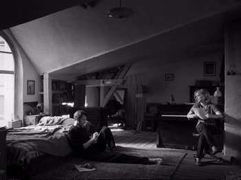 Movie still from “Cold War” (2018), directed by Pawel Pawlikowski – Wide shot, High angle