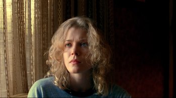 Movie still from “American History X” (1998), directed by Tony Kaye – A person with curly hair; Close Up shot, Low angle