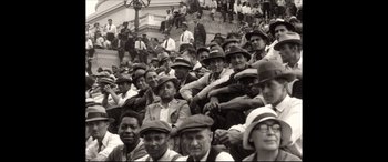 Movie still from “Amsterdam” (2022), directed by David O. Russell – Wide shot, High angle