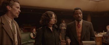 Movie still from “Amsterdam” (2022), directed by David O. Russell – Medium shot, Over the shoulder angle