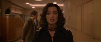 Movie still from “Amsterdam” (2022), directed by David O. Russell – Close Up shot, Over the shoulder angle