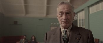 Movie still from “Amsterdam” (2022), directed by David O. Russell – Close Up shot, Low angle