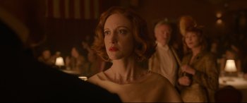 Movie still from “Amsterdam” (2022), directed by David O. Russell – Close Up shot, Over the shoulder angle