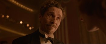 Movie still from “Amsterdam” (2022), directed by David O. Russell – Close Up shot, Over the shoulder angle