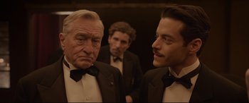 Movie still from “Amsterdam” (2022), directed by David O. Russell – Close Up shot, Over the shoulder angle