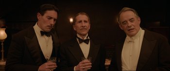 Movie still from “Amsterdam” (2022), directed by David O. Russell – Medium shot, Low angle