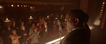 Movie still from “Amsterdam” (2022), directed by David O. Russell – Medium shot, Over the shoulder angle