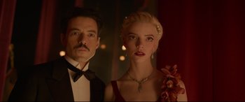 Movie still from “Amsterdam” (2022), directed by David O. Russell – Close Up shot, Low angle