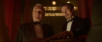 Movie still from “Amsterdam” (2022), directed by David O. Russell – Medium shot, Low angle