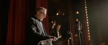 Movie still from “Amsterdam” (2022), directed by David O. Russell – Medium shot, Over the shoulder angle