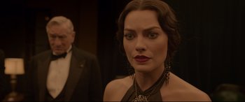 Movie still from “Amsterdam” (2022), directed by David O. Russell – Close Up shot, Over the shoulder angle