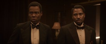 Movie still from “Amsterdam” (2022), directed by David O. Russell – Close Up shot, Low angle