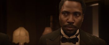 Movie still from “Amsterdam” (2022), directed by David O. Russell – Close Up shot, Low angle