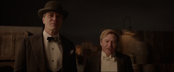 Movie still from “Amsterdam” (2022), directed by David O. Russell – Medium shot, Low angle