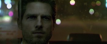 Movie still from “Collateral” (2004), directed by Michael Mann – A person with a beard; Close Up shot, Low angle