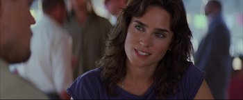 Movie still from “Blood Diamond” (2006), directed by Edward Zwick – A person with long brown hair; Close Up shot, Over the shoulder angle