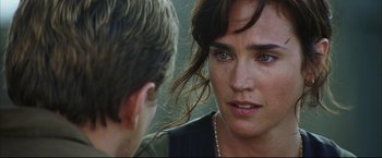 Movie still from “Blood Diamond” (2006), directed by Edward Zwick – A person talking to another person; Close Up shot, Over the shoulder angle