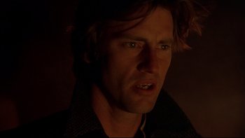 Movie still from “Days of Heaven” (1978), directed by Terrence Malick – A person wearing a black shirt; Close Up shot, Low angle