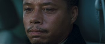 Movie still from “Crash” (2004), directed by Paul Haggis – A person's eyes and face; Close Up shot, High angle