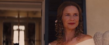 Movie still from “Django Unchained” (2012), directed by Quentin Tarantino – A person wearing a dress; Close Up shot, Low angle