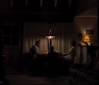 Movie still from “First Man” (2018), directed by Damien Chazelle – Wide shot, High angle