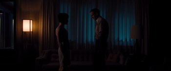 Movie still from “First Man” (2018), directed by Damien Chazelle – Wide shot, Low angle