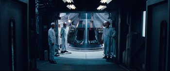 Movie still from “First Man” (2018), directed by Damien Chazelle – Wide shot, High angle