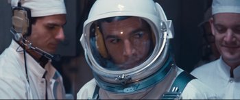 Movie still from “First Man” (2018), directed by Damien Chazelle – Close Up shot, Over the shoulder angle
