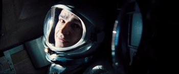 Movie still from “First Man” (2018), directed by Damien Chazelle – Close Up shot, Over the shoulder angle
