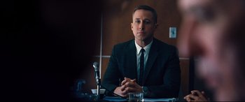 Movie still from “First Man” (2018), directed by Damien Chazelle – Close Up shot, Over the shoulder angle