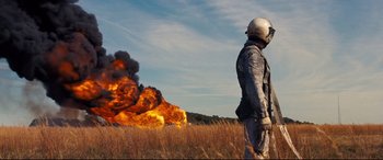 Movie still from “First Man” (2018), directed by Damien Chazelle – Wide shot, Low angle