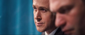 Movie still from “First Man” (2018), directed by Damien Chazelle – Close Up shot, Over the shoulder angle