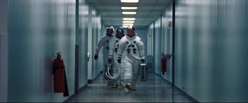 Movie still from “First Man” (2018), directed by Damien Chazelle – Wide shot, Low angle