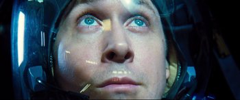 Movie still from “First Man” (2018), directed by Damien Chazelle – Extreme Close Up shot, Overhead angle