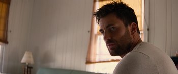 Movie still from “Gifted” (2017), directed by Marc Webb – A person looking at the camera; Close Up shot, Over the shoulder angle