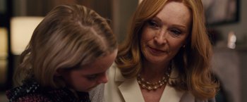 Movie still from “Gifted” (2017), directed by Marc Webb – A woman and a young girl looking at each other; Close Up shot, Over the shoulder angle