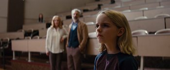 Movie still from “Gifted” (2017), directed by Marc Webb – Medium shot, Over the shoulder angle