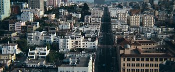 An aerial view of a busy city with many buildings