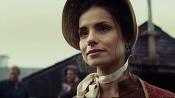 Movie still from “In the Heart of the Sea” (2015), directed by Ron Howard – A person wearing a hat; Close Up shot, Low angle