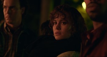 Movie still from “Just Mercy” (2019), directed by Destin Daniel Cretton – A person sitting in a chair; Close Up shot, Over the shoulder angle