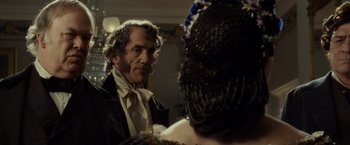 Movie still from “Lincoln” (2012), directed by Steven Spielberg – A man and a woman are looking at each other; Close Up shot, Over the shoulder angle