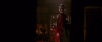 Movie still from “Memoirs of a Geisha” (2005), directed by Rob Marshall – Medium shot, Low angle