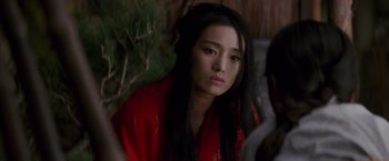 Movie still from “Memoirs of a Geisha” (2005), directed by Rob Marshall – Close Up shot, Over the shoulder angle